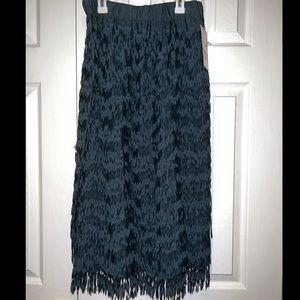 ZARA fringe skirt size M with tags
